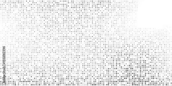 Fototapeta Abstract roundomus rectangle gradient texture. Vanishing polka dot background. Repeating dots simple