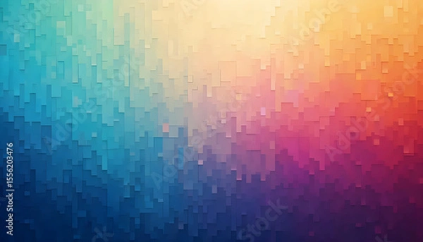 Obraz Colorful Abstract Pattern with Soft Gradient and Textured Blocks