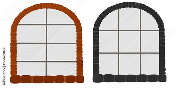 Fototapeta old window in the window