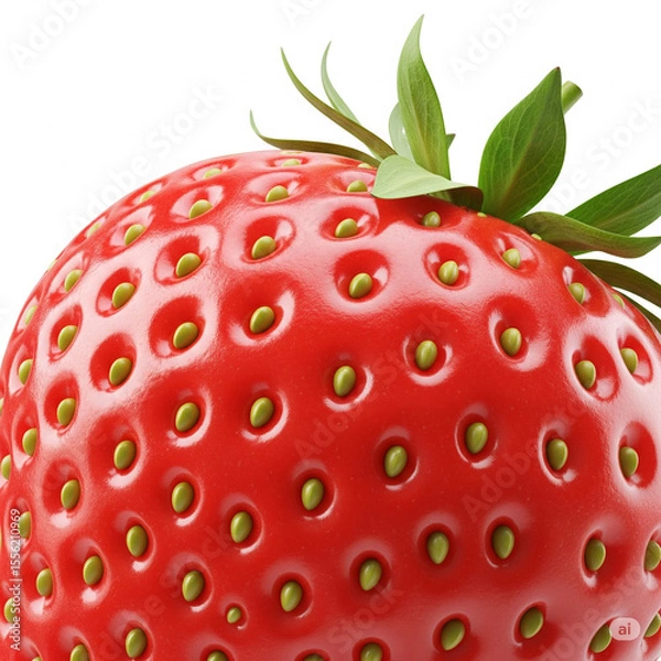 Fototapeta strawberry isolated on white