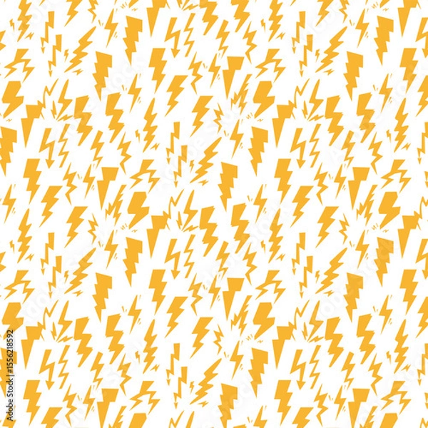 Obraz Pack thunder Lightning icons seamless pattern