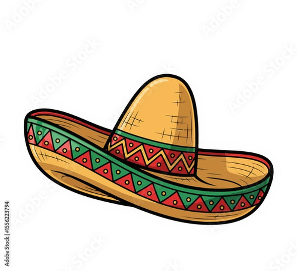 Obraz mexican sombrero hat