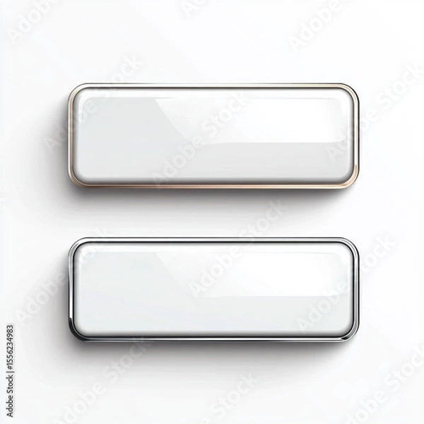 Obraz blank blue button