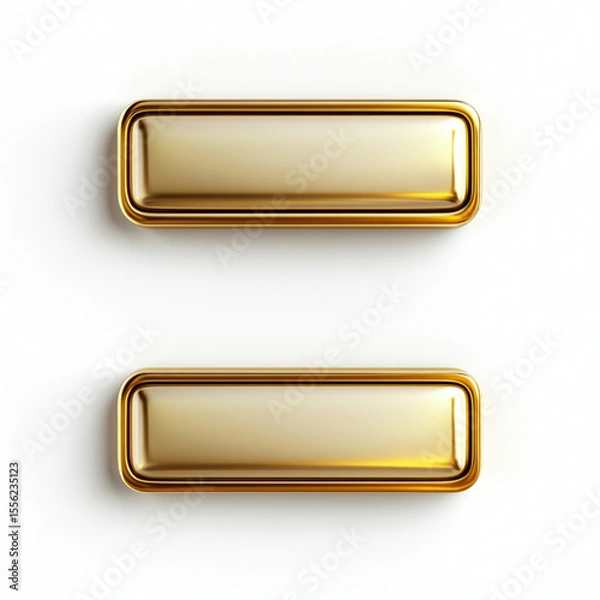 Obraz gold metal button