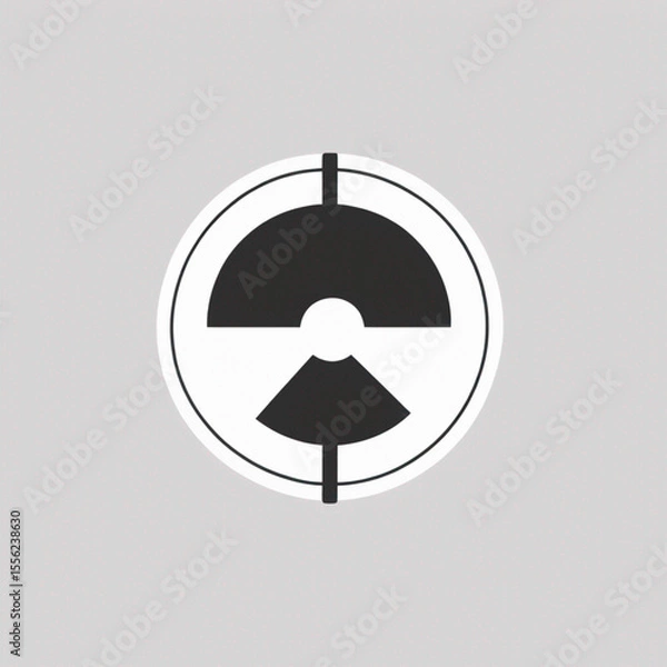 Fototapeta Abstract geometric design with red green and blue color palette