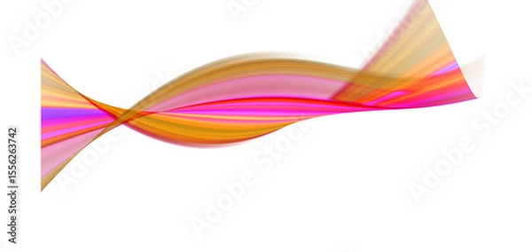Fototapeta Abstract Pink and Orange Swirling Energy Flow Design, Dynamic Motion Graphic