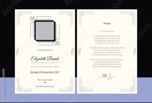 Fototapeta Funeral Program