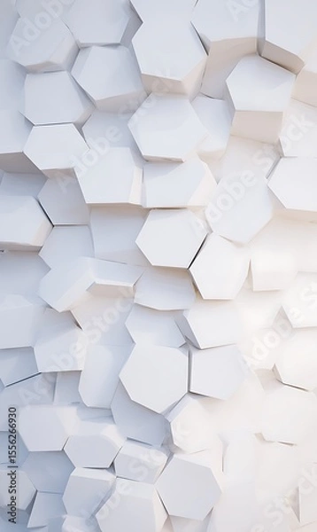 Fototapeta Abstract white honeycomb tile background texture