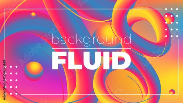 Fototapeta Abstract Fluid Neon Color Pattern – Liquid Gradient Background with Modern Geometric Dynamic Motion Style for Wallpaper, Banner, Card, Book Illustration, and Landing Page Design