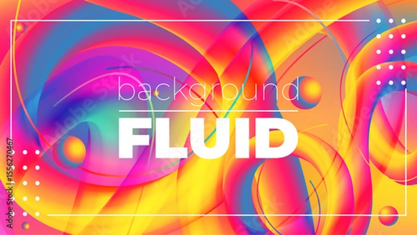 Fototapeta Abstract Fluid Neon Color Pattern – Liquid Gradient Background with Modern Geometric Dynamic Motion Style for Wallpaper, Banner, Card, Book Illustration, and Landing Page Design