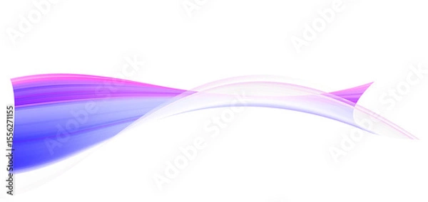 Fototapeta Abstract Purple and Blue Swirling Wave Design; Modern, Elegant, and Dynamic Background Image.