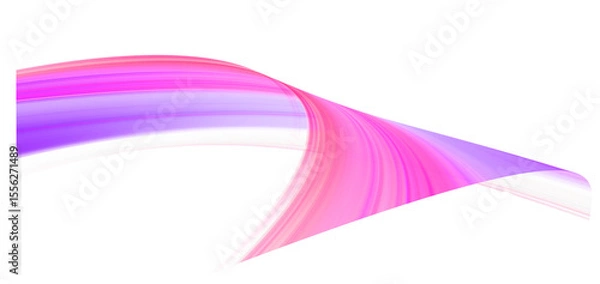 Fototapeta Abstract Pink and Purple Swirling Wave; Dynamic, Energetic, Modern Design Element
