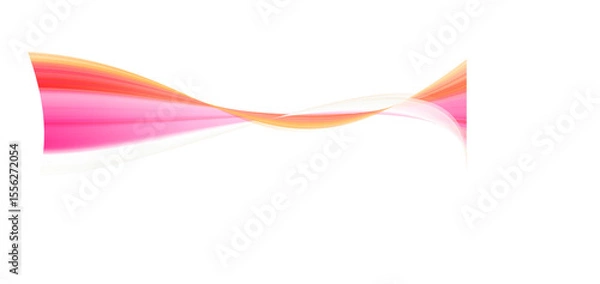 Fototapeta Abstract Pink and Orange Swirling Wave Design; Modern, Elegant, and Dynamic Background Image.