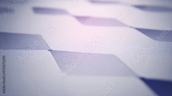Fototapeta Geometric pattern with embossed paper squares