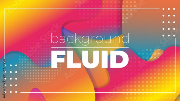 Fototapeta Abstract Fluid Neon Color Pattern – Liquid Gradient Background with Modern Geometric Dynamic Motion Style for Wallpaper, Banner, Card, Book Illustration, and Landing Page Design