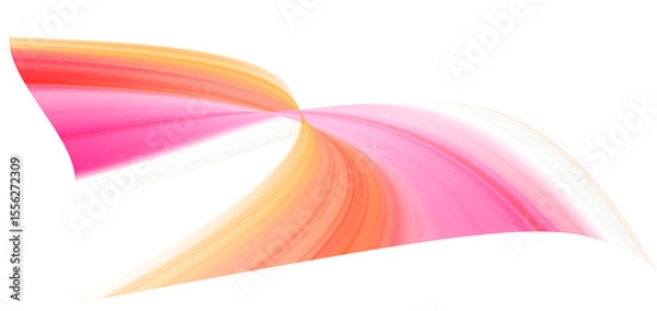 Fototapeta Abstract Pink and Orange Swirling Energy Flow Design, Modern Artistic Background Image