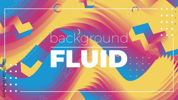 Fototapeta Abstract Fluid Neon Color Pattern – Liquid Gradient Background with Modern Geometric Dynamic Motion Style for Wallpaper, Banner, Card, Book Illustration, and Landing Page Design