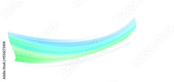 Fototapeta Abstract Teal and Green Swirling Wave Design; Modern, Serene, and Dynamic Background Image.