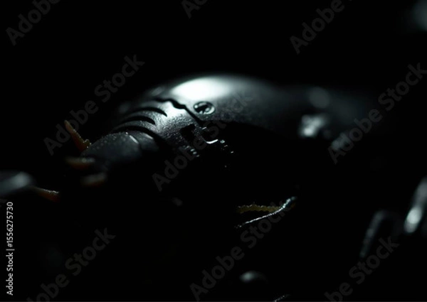 Obraz ants on a black background