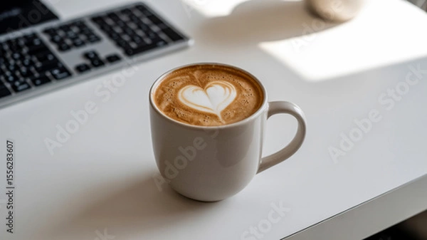 Obraz Heart in the Foam A Morning Moment in Focus (1)