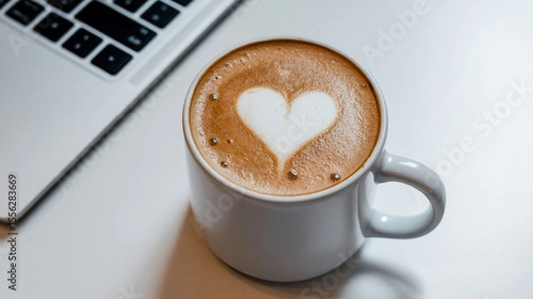 Obraz Heart in the Foam A Morning Moment in Focus (1)