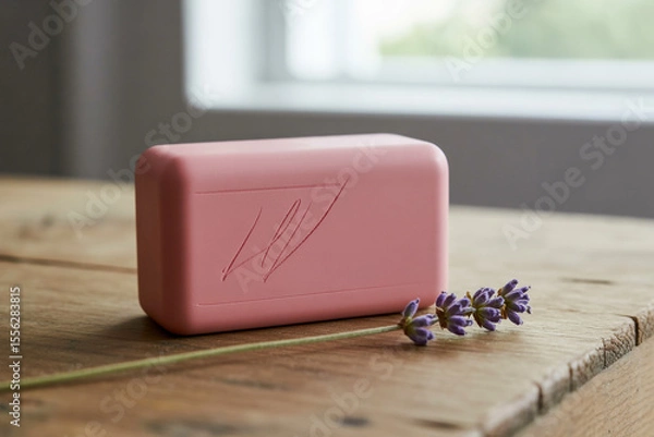 Obraz Matte-Finished Pink Rectangular Eraser with Subtle Shadows and Even Lighting (5)