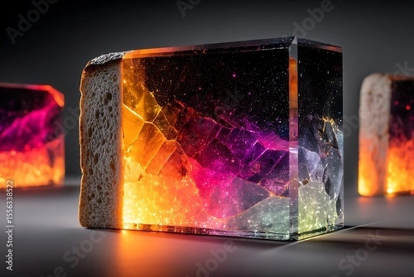 Obraz Resin-encased sandwich art