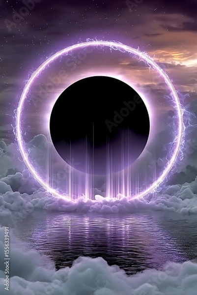 Obraz Cosmic Portal through Clouds