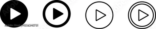 Obraz Play Button Icon Start Buttons Video Audio Player Navigate Symbol
