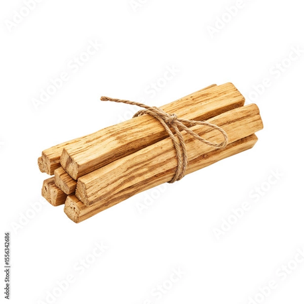 Obraz Bundle of palo santo wood tied with twine 