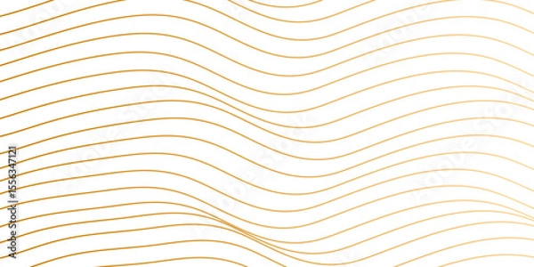 Fototapeta Abstract white flowing wave lines background. Modern glowing moving lines design. Transparent PNG available
Luxury golden flowing wave curved lines, frequency wavy sound, technology curve line backgro
