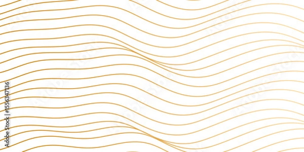Fototapeta Abstract white flowing wave lines background. Modern glowing moving lines design. Transparent PNG available
Luxury golden flowing wave curved lines, frequency wavy sound, technology curve line backgro