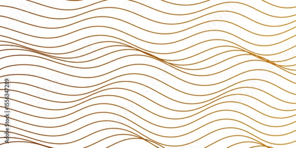 Fototapeta Abstract white flowing wave lines background. Modern glowing moving lines design. Transparent PNG available
Luxury golden flowing wave curved lines, frequency wavy sound, technology curve line backgro
