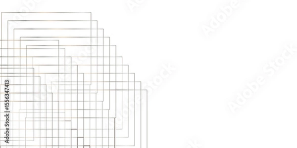 Fototapeta Geometric white background with gray.Modern minimal and clean white gold background with shadows. White and gray stripe diagonal gradient fabric dynamic line textile abstract background. 