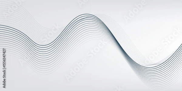 Fototapeta Abstract technology background with flowing particles