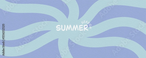 Fototapeta A watercolor style ocean or beach background illustration in light blue.