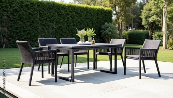 Fototapeta table and chairs