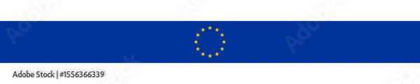 Obraz European union flag ribbon