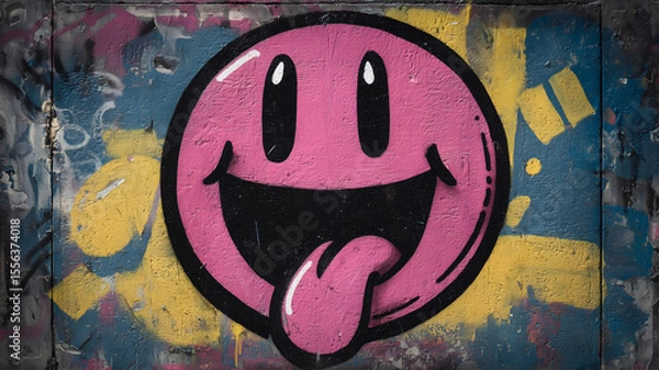 Obraz Smiley Graffiti