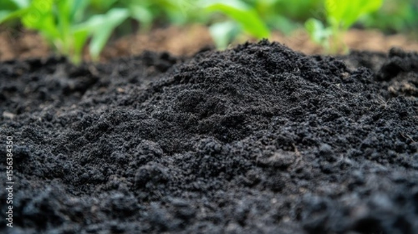 Fototapeta Innovative Soil Restoration Techniques with Biochar for Agriculture