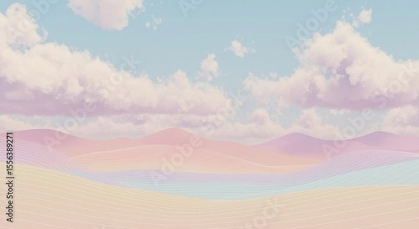 Fototapeta landscape with mountains