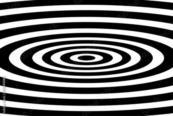 Fototapeta Design of concentric circles on a white background