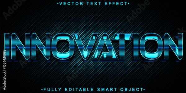 Fototapeta  Cutting Edge Artificial Intelligence Future Innovation Technology Style Design Vector Fully Editable Smart Object Text Effect