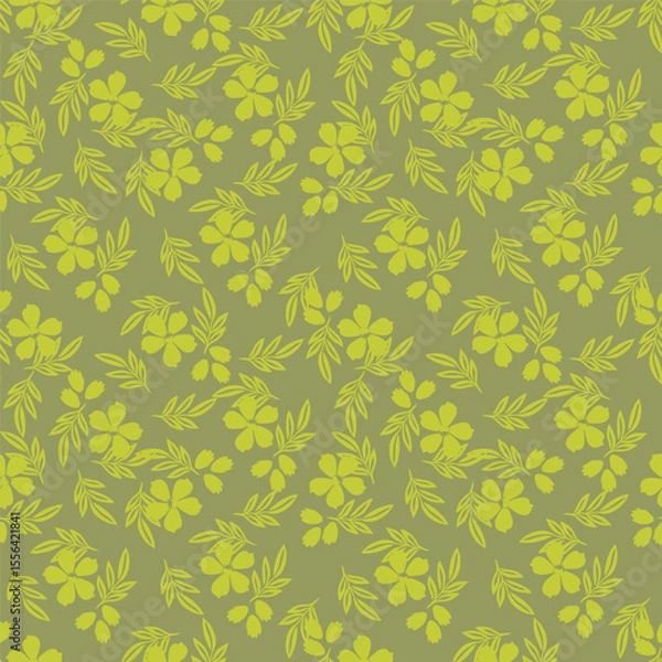 Fototapeta vintage floral seamless pattern. Rich with nostalgia and classic elegance, this pattern evokes the charm of a bygone era for print and textile