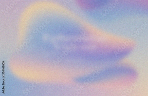 Fototapeta Dreamy pastel holographic gradient with soft blur tones for modern abstract background compositions