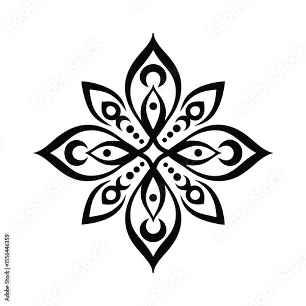 Obraz Sacred Indian Mandala Vector  
