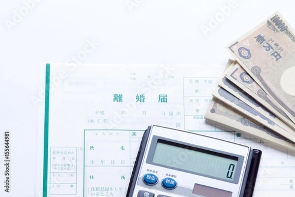 Obraz 離婚届とお金