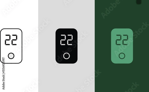 Fototapeta Find the best smart thermostat for your home temperature control and energy efficiency needs today editable stock vector illustration