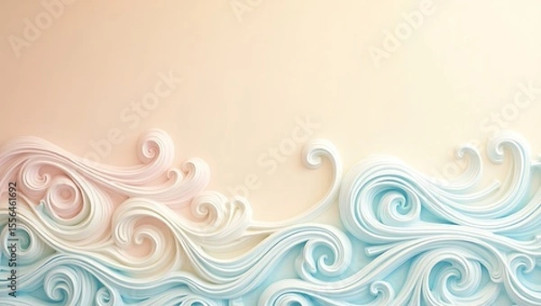 Fototapeta Abstract pastel wall texture background. Generative Ai.