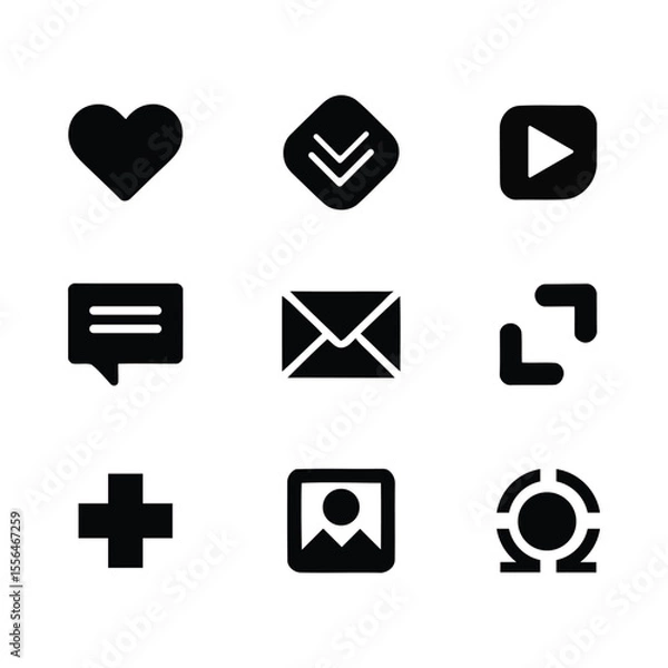 Fototapeta Website icon User Interface Universal Solid Icon Set. Icons are Suitable Mobile App, UI, UX design